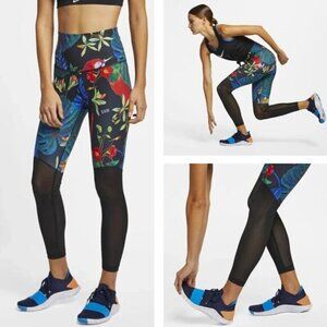 Nike Tropical Power Hyper 7/8 Training Tights Womens Size XS